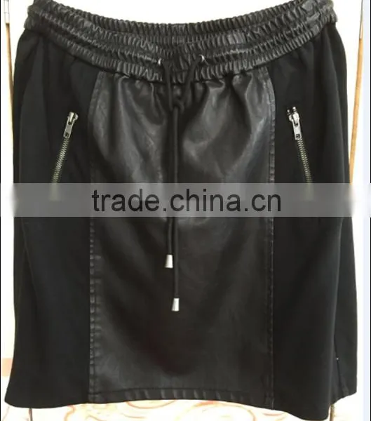 Popular Design Fringes Tassel Lace Sexy PU Skirts China Factory Wholesale photo-4