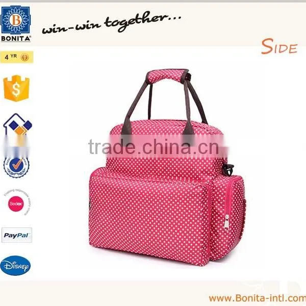 2016 New Baby Love Pink Quilted Diaper Backpack Mummy Baby Travel Mother Bags photo-2