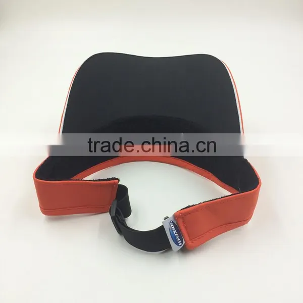 Custom Design Fashion 100% Polyester Red Sun Visor for Women photo-5