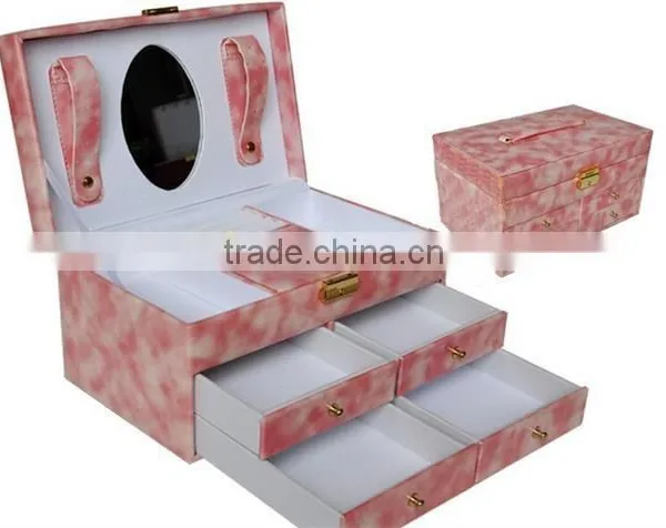 Luxury leather cosmetic cases