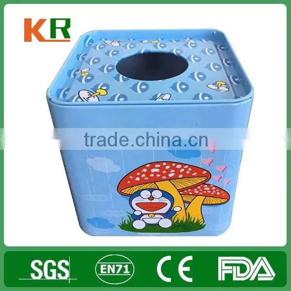 Promotional Empty Metal Tin Box Unique Tissue Tin Box photo-3