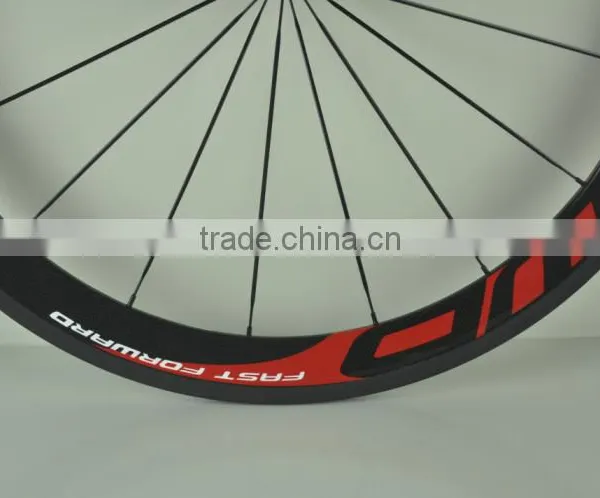 2015 New Arrival Ffwd 700C Clincher Carbon Fiber Wheelset Chinese Bike Wheels High-profile Carbon Wheels photo-5