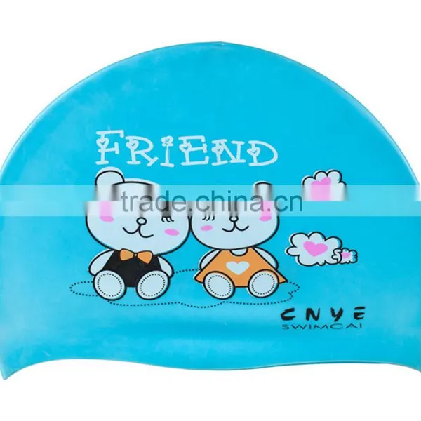 CNYE Waterproof Silicone Kids Swimming Caps Swimming Hat CN-150901# photo-2