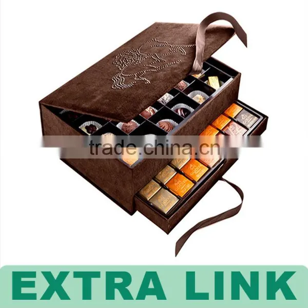 High End Dark Color Flat Ribbon Closure Logo Custom Cheap CMYK Printed Slider Chocolate Package photo-4
