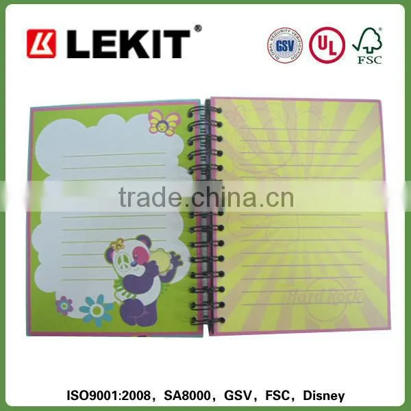 Spiral Notebook With Colored Paper