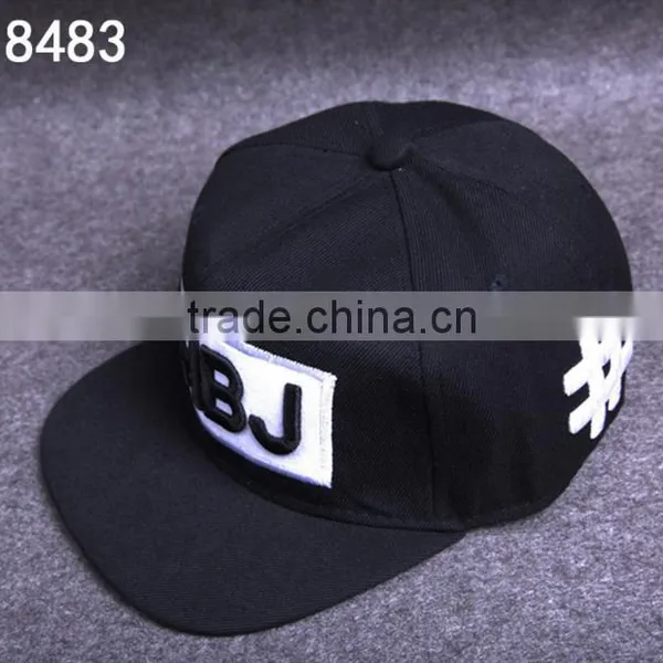 Custom Snapback Caps Flat Brim Cotton Twill Snap Back Hat Wholesale photo-2