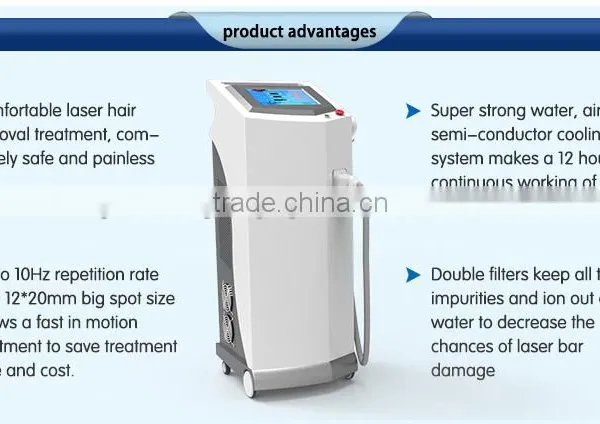 Professional Unhairing Dilas Soprano Ice 808nm Laser Hair Removal Machine Depilight for Women photo-2