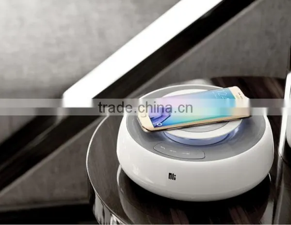 Nillkin Cozy NFC Bluetooth Speaker With MC2 Wireless Charger Alarm Clock Support Phone Call Aux Audio Input Fashion Ornaments photo-5