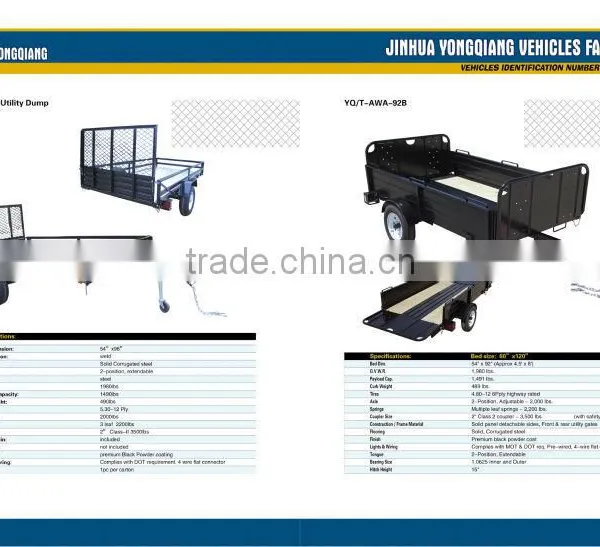 6x4 Power Coated Landscape ATV Trailers/USA Trailer/Utility Trailer photo-4