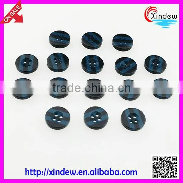 Blue Men Shirt Buttons Resin Shirt Button Textile Button photo-2