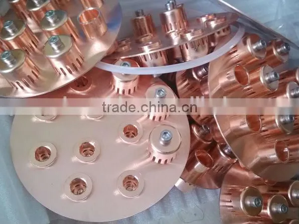 4 Inches Copper Bubble Plate , Plate 5 Bubble Caps for Brewery Distiller Equipment photo-2