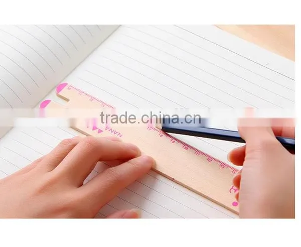 Hot Simple Cartoon Animal Shaped Wooden Students Ruler photo-5