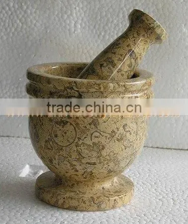 MARBLE MORTAR AND PESTLE HANDICRAFTS photo-5
