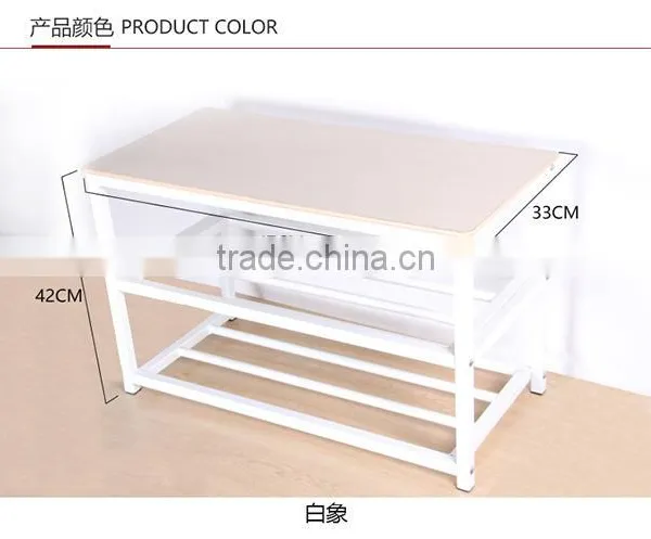 VIVINATURE Micro Fabric Shoe Rack Storage Organizer and Hallway Bench photo-2