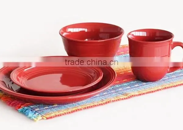 Stock 16pcs Stoneware Dinner Set