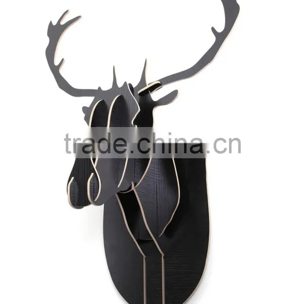 DIY 3D Cut Model Kit- Wooden Puzzle Kit for Educational &Wall Decor - Construct a Creative& Visual Model on Your Own Deer Head photo-5