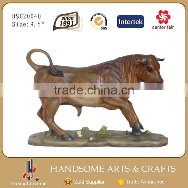 8.5 Inch Resin Home Decoration Holiday Gifts Rhino Animal Sculpture photo-2