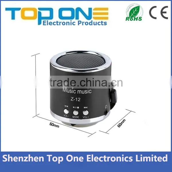 Z12 Portable Cylinder Amplifier Mini Speaker With FM Music Radio Sound HIFI Support USB Micro Line in for SD TF Card MP3 Player photo-2