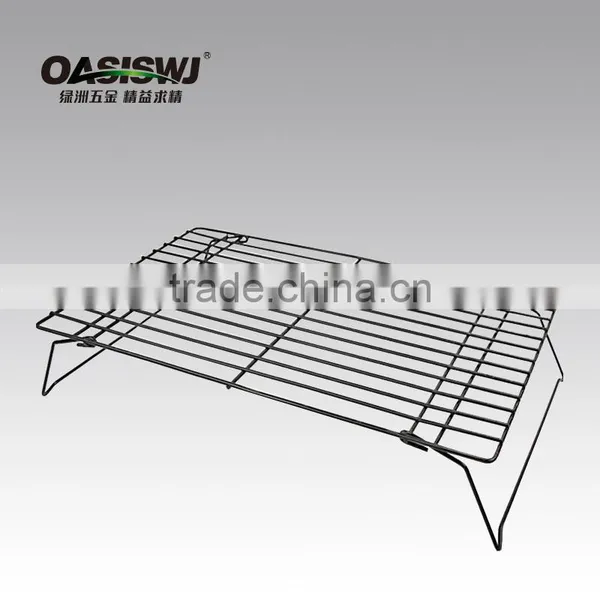 3 Tiers Metal Bread Cooling Rack, Black Wire Cooling Rack photo-2