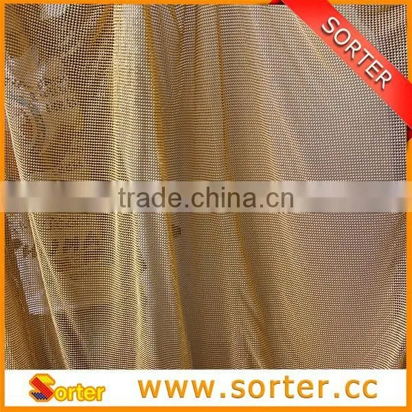 100% Aluminum High Quality Metallic Sequin Cloth Kitchen Curtains photo-4