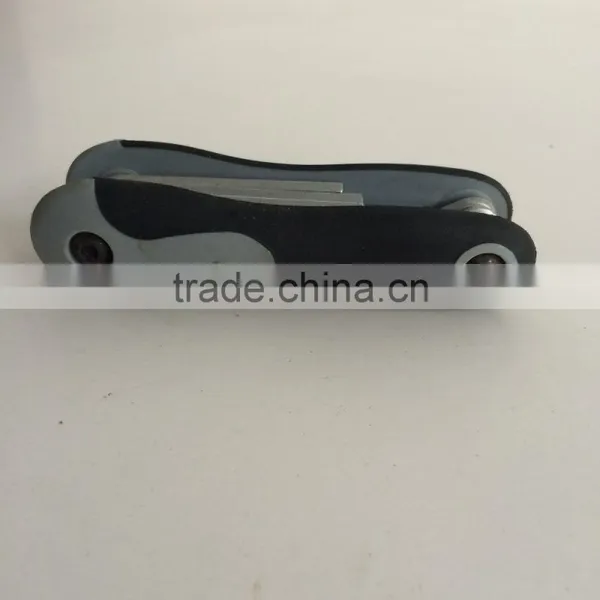 Factory Directly Galvanization Folding Type 8PC Allen Wrench Hex Key Hand Tool Set photo-3