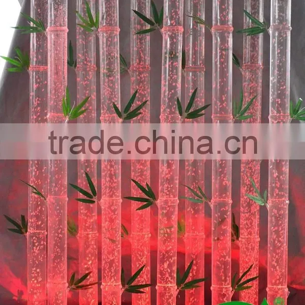 Water Bubble Pillar Led Water Tube Bamboo Acrylic Tube photo-2