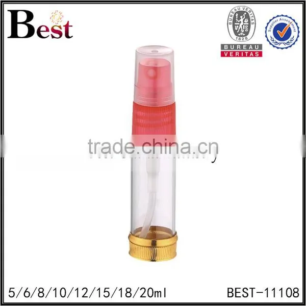 Cosmetic 5ml 10ml 20ml Screen Printing Golden Bottom Perfume Bottle Empty Clear Glass Bottle of Fragrance Perfume photo-3
