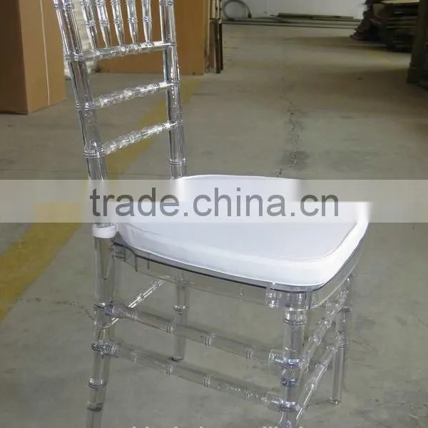Wholesale Transparent Clear Resin Chiavari Chair With Cushion for Wedding photo-5
