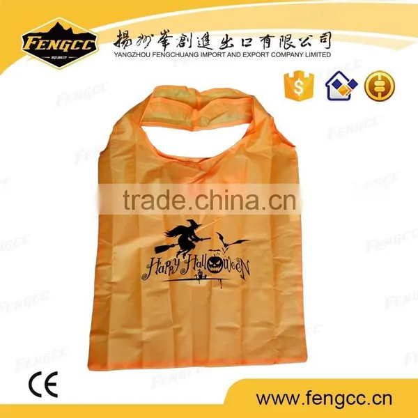 2016 Hot Sale Halloween Promotion Printed Polyester Foldadble Shopping Bag photo-3