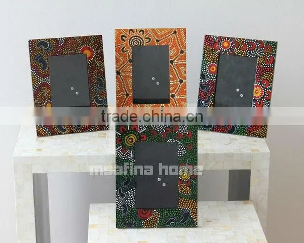 Wood Lacquer Dotted Photo Frame photo-2