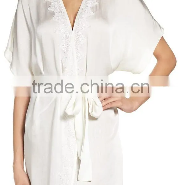 Spa Robes Wholesale Fashion Modern Choir Sleepwear for Women Night Cheap Silk Robes photo-2