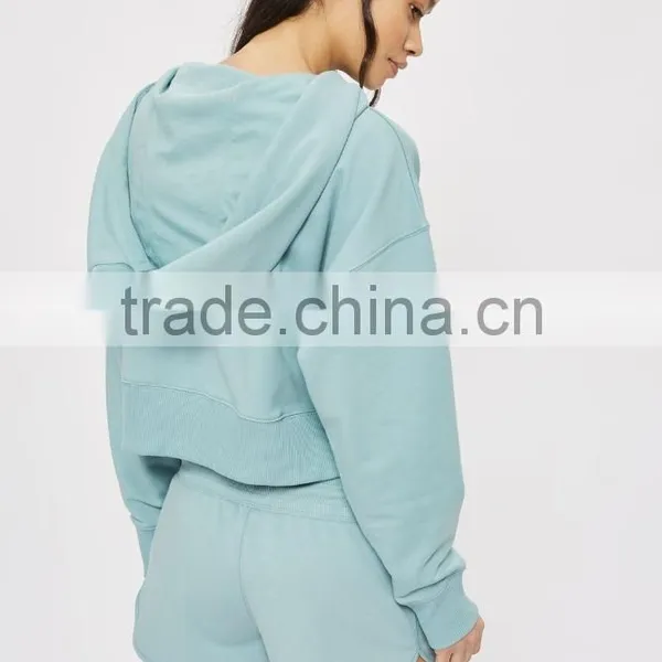 Sport Wear Fitness Women Long Sleeve Cropped Hoodies Sport Wear Fitness Wholesale Custom Made in China photo-5