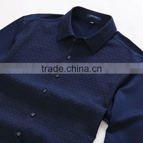 Mens Long Sleeve Hign Design Class Fashion Cotton Polo t Shirt photo-3