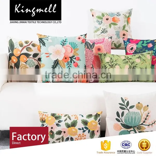 Custom Digital Printed Outdoor Furniture Cushions Cotton Linen Cushions photo-3