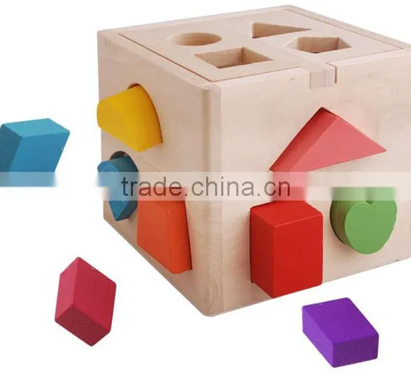 Wooden Cube Puzzle Eudcational Toys Wooden Puzzle Toys Wooden Cube Box photo-2