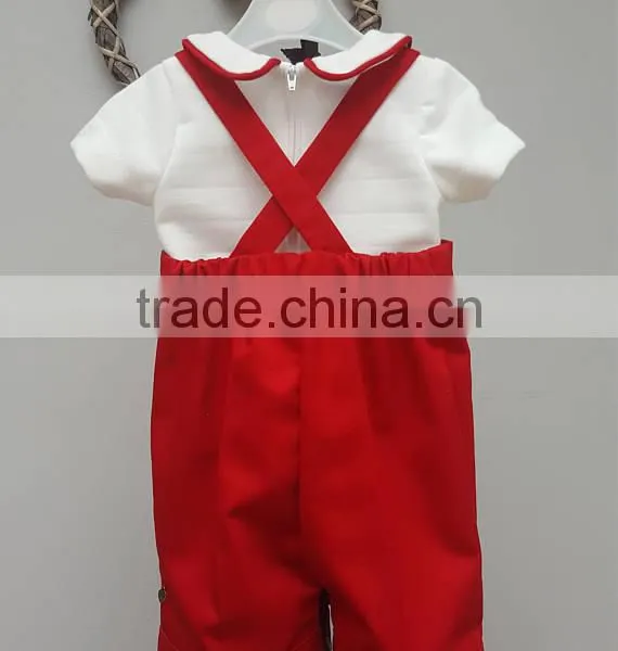 Wholesale Spanish Baby Clothes for 1year Old With Red Embroiderey photo-2