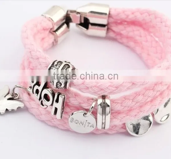 Cutom Logo Tag Leather Bracelet Personalized Logo Charm Leather Bracelet Unisex Leather Bracelet Bangle photo-4