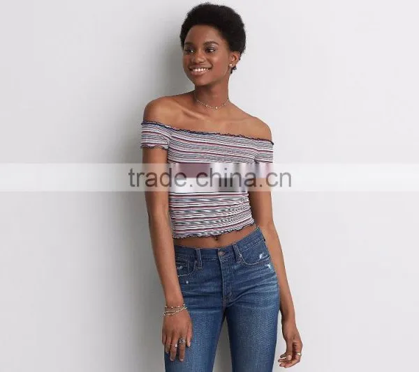 MGOO Wholesale Wrapped Chest Women Tunic Tops Stripe Printing Hot Girls Sexy Tank Top photo-2