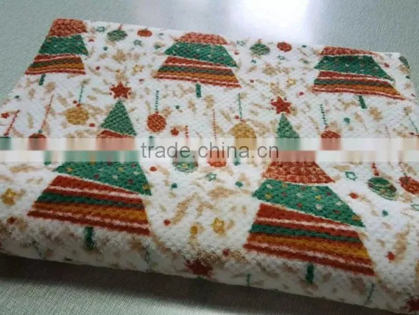 Printed Jacquard Coral Fleece Fabric photo-6