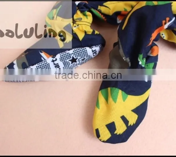TinaLuLing Dinosaur Pajamas Fashion 100% Cotton Boys One Piece Jumpsuits photo-2