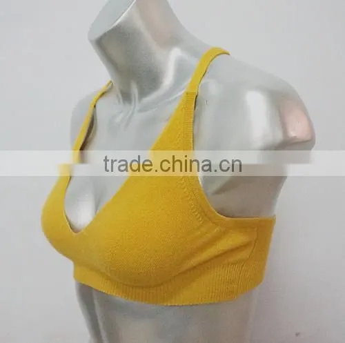 2016 Women Knitted Seamless Cashmere Sport Bra Yoga Bra on TV