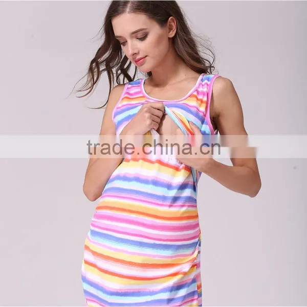 MamaLove Fashion Maternity Clothing Maternity Dress Nursing Clothes Nursing Dresses Breastfeeding Clothes for Pregnant Women photo-4