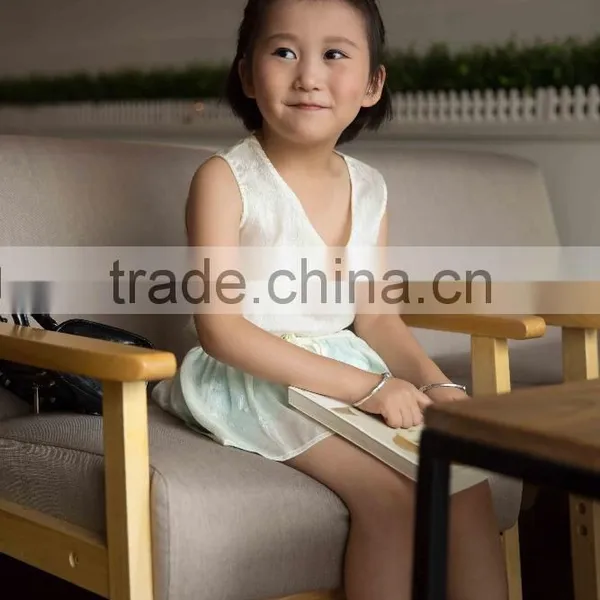 COOL KID ZONE Lovely White Chiffon Children Suit Girl Child Garment photo-2