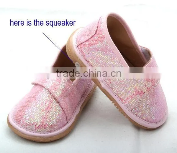 Girls Leather Shoe New Squeaky Children Shoes photo-2