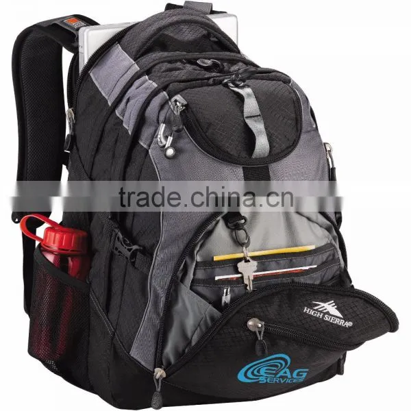 High Sierra Access 17" Computer Backpack - Built-in Padded Laptop Sleeve With Zippered Pocket on Back and Comes With Your Logo photo-2
