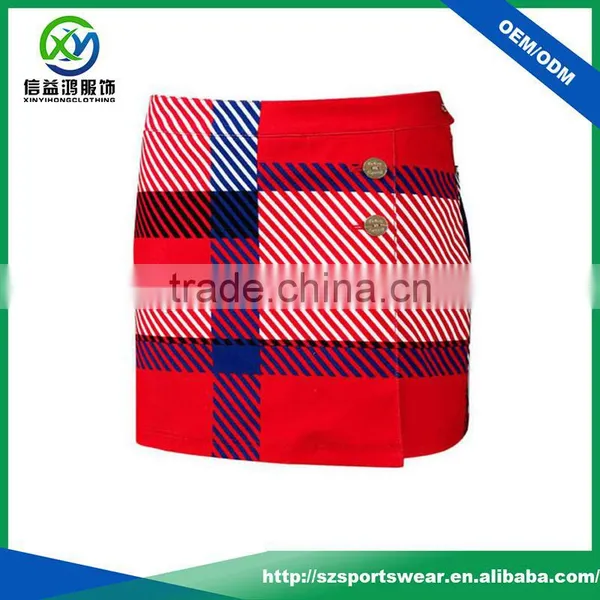 2017 Latest Fashion Color Design Ladies Slim Fit Dry Fit Skirt, Golf Skirts photo-3