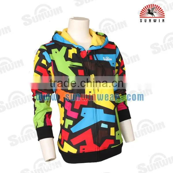 Colourful Printing Custom Design Women's Hoodie With Sublimation Technology photo-2