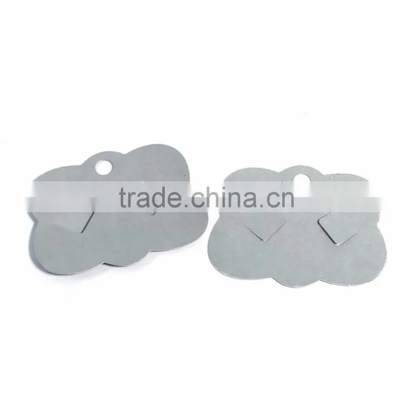 Paper Jewelry Display Card Cloud Gray 8cm(3 1/8") x 6cm(2 3/8"), 1 Piece photo-3