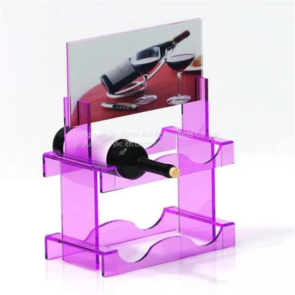 Manufacturer Colorful Wine Bottle Stand Various Shapes Stackable Wine Racks Display
