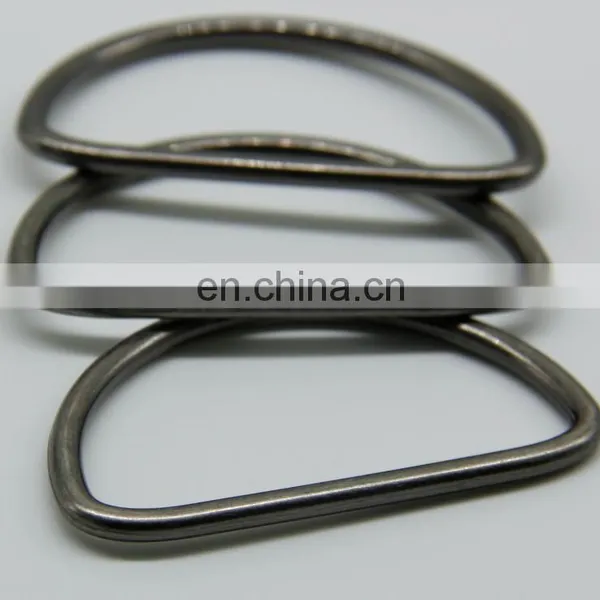 Factory Price Zinc Alloy Metal D Ring for Belt , Stainless Steel D Ring for Tape photo-2